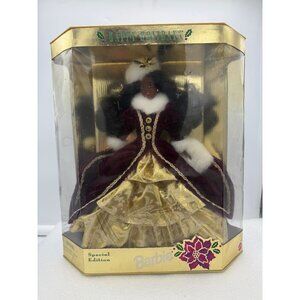 NIB Vintage 1996 Special Edition Happy Holidays Barbie African American